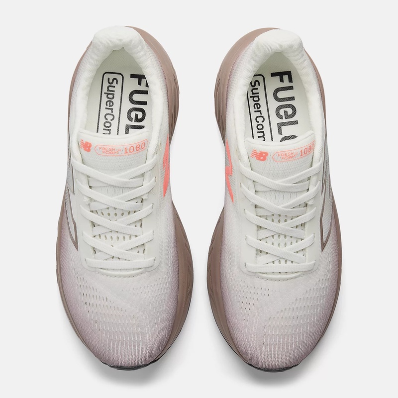 Jual Sepatu Lari Wanita New Balance Wmns Fresh Foam X 1080 V14 Earth Shadow With Reflection And Urgent Red Original W108014E - hoopspoint.com