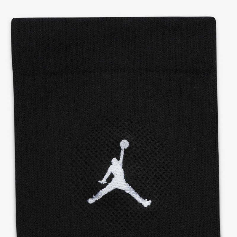 Jual Kaos Kaki Basket Air Jordan 3Pk Everyday Lightweight Crew Socks Black Original Dx9632-010 - hoopspoint.com