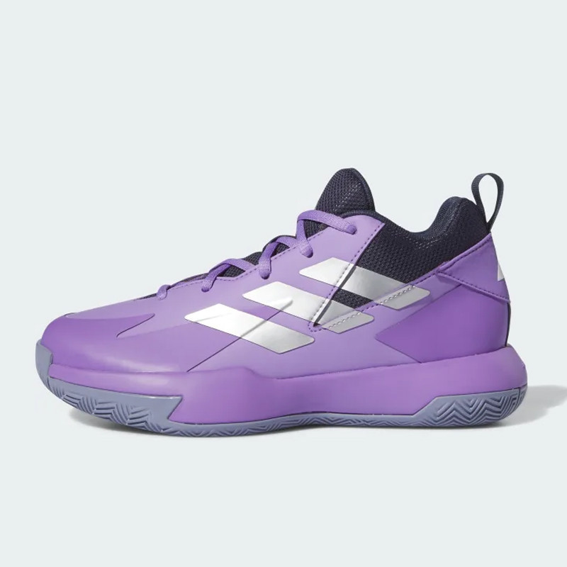 Beli Sepatu Basket Anak Adidas Cross 'Em Up Select Wide Junior Purple Original Ie9254