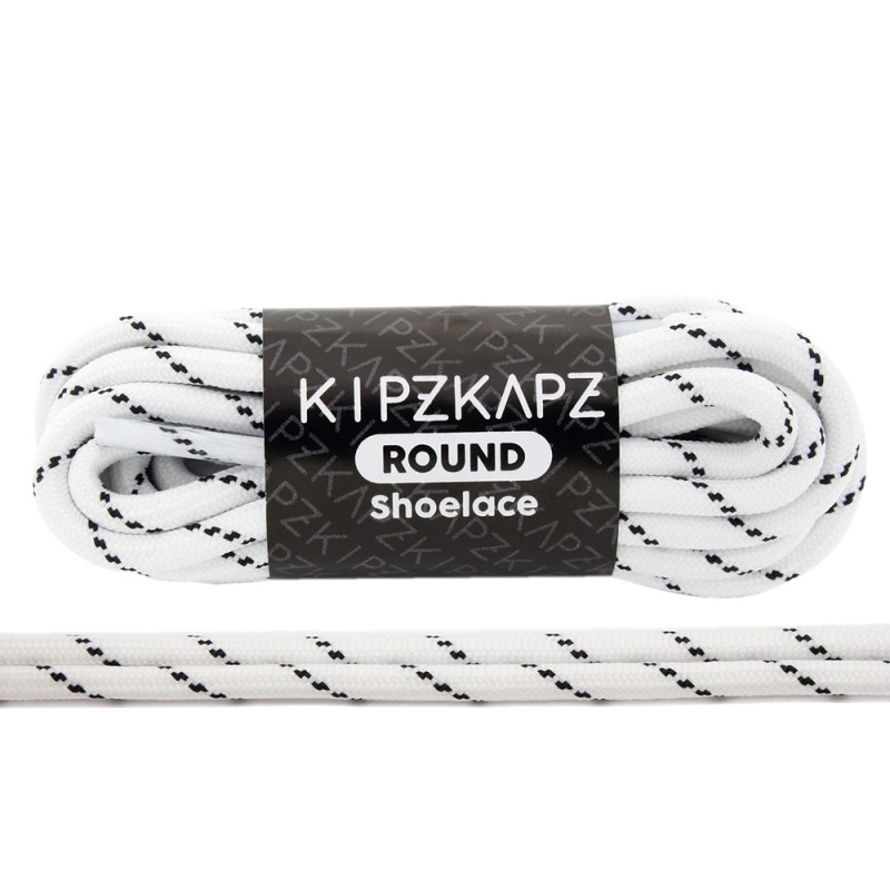 Jual Aksesoris Sneakers Kipzkapz Round 4Mm White Black Stripes Original Kipzrs45 - hoopspoint.com