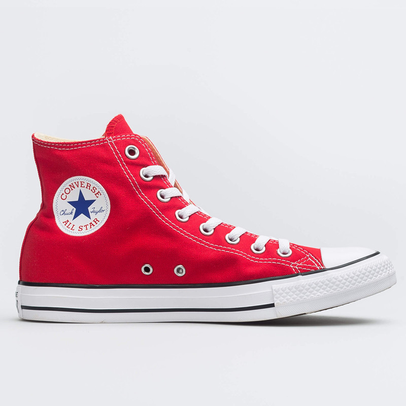 Jual Sepatu Sneakers Converse Chuck Taylor All Star Canvas Hi Red Original M9621 - hoopspoint.com