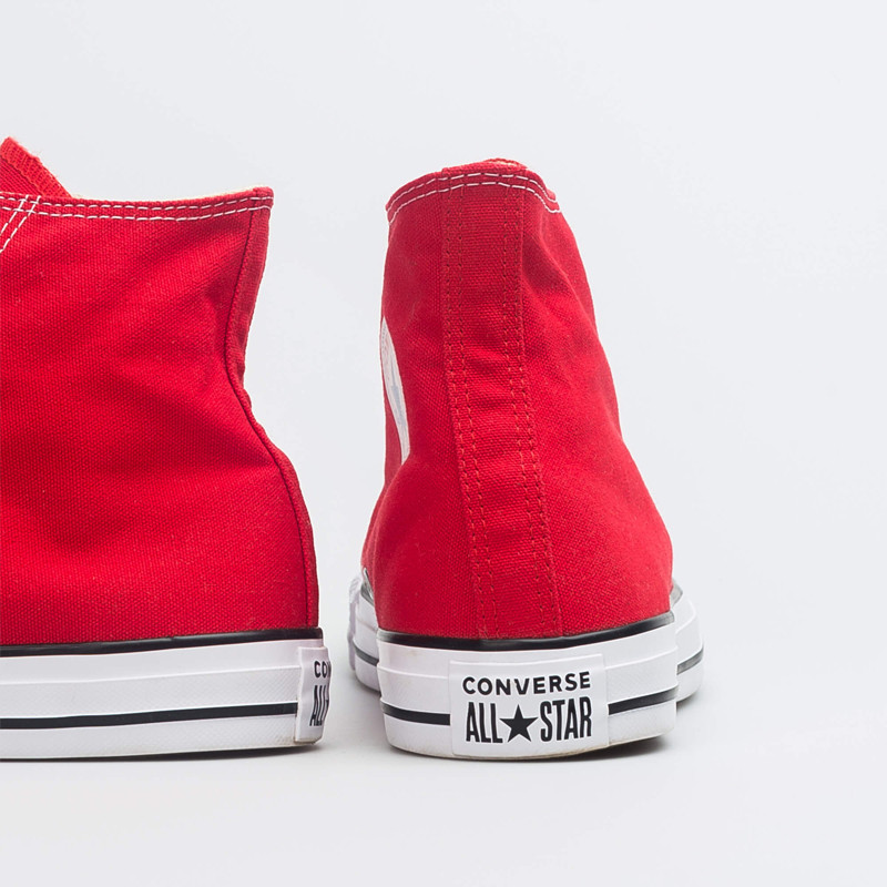 Jual Sepatu Sneakers Converse Chuck Taylor All Star Canvas Hi Red Original M9621 - hoopspoint.com