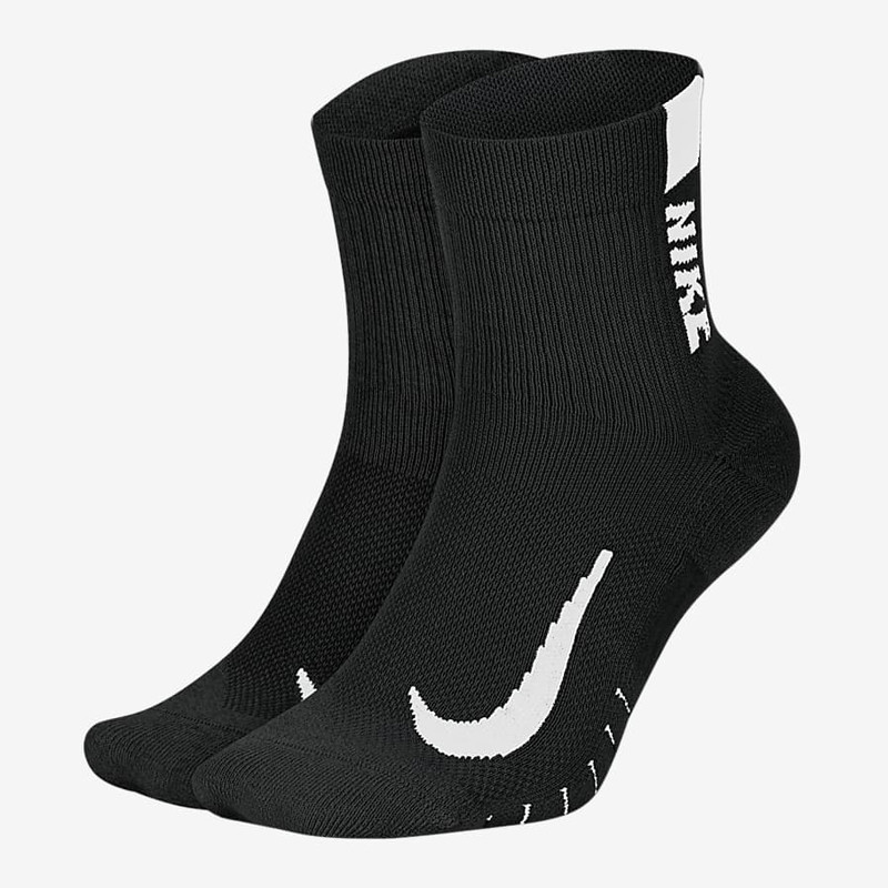 Jual Kaos Kaki Lari Nike 2Pk Multiplier Ankle Socks Black Original Sx7556-010 - hoopspoint.com