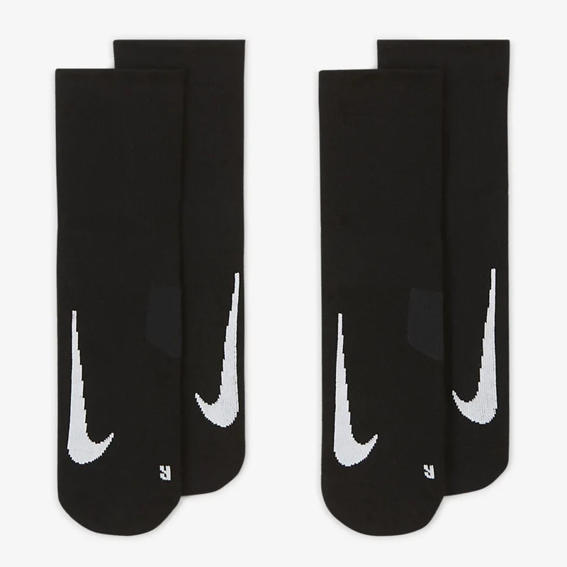 Jual Kaos Kaki Lari Nike 2Pk Multiplier Ankle Socks Black Original Sx7556-010 - hoopspoint.com