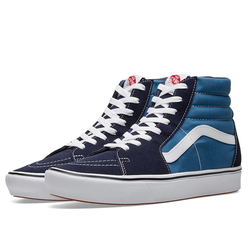 Jual Sepatu Sneakers Vans Comfycush Sk8-Hi Classic Navy Original Vn0A3Wmbvnt1 - hoopspoint.com