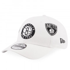 Beli Topi Basket New Era Brooklyn Nets League Multi Logos 9Forty Cap White Original 13335880