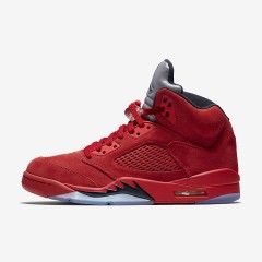 Beli Sepatu Basket Air Jordan Aj 5 Retro Red Suede Original 136027-602