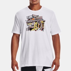 Beli Baju Basket Under Armour Basketball Bodega Short Sleeve Tee White Original 1370235-100