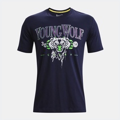 Beli Baju Sneakers Under Armour Curry Young Wolf Tee Black Original 1372845-410