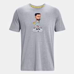 Beli Baju Basket Under Armour Curry Bobblehead Tee Grey Original 1379859-035