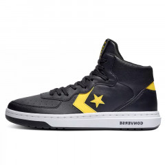 Beli Sepatu Sneakers Converse Rival Leather Mid Black Amarillo Original 167082C
