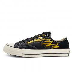 Beli Sepatu Sneakers Converse Chuck Taylor All Star 70 Archive Flame Overlay Black Speed Yellow Original 168701C