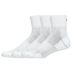 Beli Kaos Kaki Lari Asics Running Qrew 3P Brilliant White Original 3013B010.100