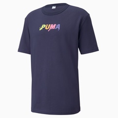 Beli Baju Sneakers Puma Downtown Logo Relaxed Firt Tee Peacoat Original 53248806
