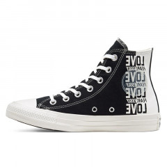 Beli Sepatu Sneakers Wanita Converse Wmns Chuck Taylor All Star Love Fearlessly High Top Black Original 567309C
