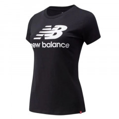 Beli Baju Lari Wanita New Balance Wmns Essentials Stacked Logo Tee Black Original Awt91546