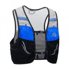 Beli Baju Lari Aonijie Hydration Backpack Vest 2.5L Black Blue Original C932-Black-Blue