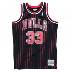 Beli Baju Basket Mitchell N Ness Scottie Pippen Chicago Bulls Alternate 1995-96 Swingman Jersey Black Red Original Cbublck95Spi