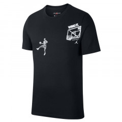 Beli Baju Basket Air Jordan Photo Wing It Ss Crew Tee Black Original Cd5644-010