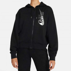 Beli Baju Training Wanita Nike Wmns Full-Zip Fleece Hoodie Black Original Cu6484-010