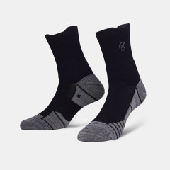 Beli Kaos Kaki Basket Rechampx Prime Quarter Socks 1X Black Grey Original Cx-B320101-001