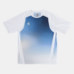 Beli Baju Lari Rechampx Race Short Sleeves Top White-Blue Original Cx-R030214-414