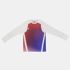Beli Baju Lari Rechampx Race Long Sleeves Top White - Red - Blue Original Cx-R040114-614