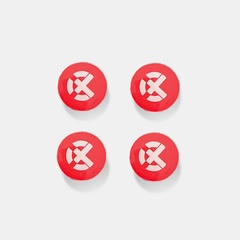 Beli Peralatan Lari Rechampx Race Bib Magnet Red - White Original Cx-R410100-610
