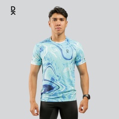 Beli Baju Lari Duraking Jersey Super Light Artflow Electric Blue Marble Original Dk-Ss-Artflow-430