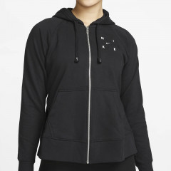 Beli Baju Training Wanita Nike Wmns Dri-Fit Get Fit Full-Zip Graphic Hoodie Black Original Dm6964-010