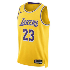 Beli Baju Basket Nike Los Angeles Lakers Icon Edition Baskteball Jersey Yellow Original Dn2009-733