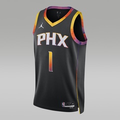 Beli Baju Basket Air Jordan Devin Booker Phoenix Suns Statement Edition Swingman Jersey Black Original Do9540-012