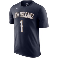 Beli Baju Basket Nike New Orleans Pelicans Zion Williamson Tee Black Original Dr6388-419