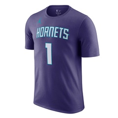 Beli Baju Basket Air Jordan Lamelo Ball Charlotte Hornets Statement Edition Tee Dark Blue Original Dv5764-571