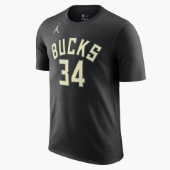 Beli Baju Basket Air Jordan Milwaukee Bucks Antetokounmpo Statement Edition Tee Black Original Dv5783-015