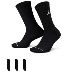 Beli Kaos Kaki Basket Air Jordan 3Pk Everyday Lightweight Crew Socks Black Original Dx9632-010