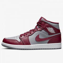 Beli Sepatu Sneakers Air Jordan Aj 1 Mid Team Red Grey Team Red Original Dq8426-615