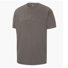 Beli Baju Sneakers Nike Brooklyn Nets Courtside Tee Grey Original Fj0561-040