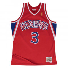 Beli Baju Basket Mitchell N Ness Allen Iverson Philadelphia 76Ers Road 1996-97 Swingman Jersey Red Original Gs18199-P76Scar96Aiv