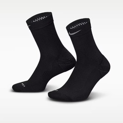 Beli Kaos Kaki Lari Nike Unisex Running Fast Lightweight Multiplier Crew Socks Black Original Ib6114-010