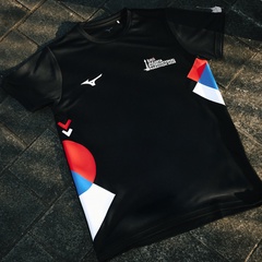 Beli Baju Lari Mizuno Btn Jakim Merchandise Tee Black Original J2Sac0M109