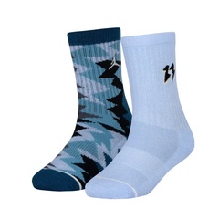 Beli Kaos Kaki Basket Air Jordan Mj Flight 2Pk Crew Kids Socks Blue Original Jdkbj0606U8G