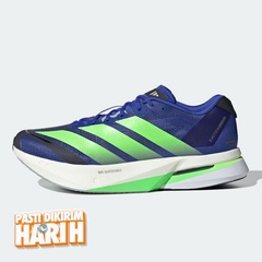 Beli Sepatu Lari Adidas Adizero Boston 13 M Lucid Blue - Lime Burst - Core Black Original Js4944