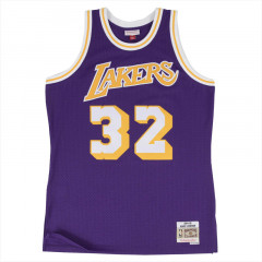 Beli Baju Basket Mitchell N Ness Magic Johnson Los Angeles Lakers Road 1984-85 Swingman Jersey Purple Original Lalpurp84Ejh