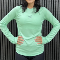 Beli Baju Lari Wanita Made For Women Wmns Sweat Run Long Sleeve Mint Green Original Mw-Sweatrun-Ls-Mg