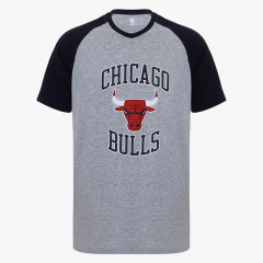 Beli Baju Basket Nba Short Sleeve Tee Raglan Print Chicago Bulls Grey Original Nbacbtee01Gy