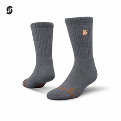 Beli Kaos Kaki Basket Stay Hoops Plain Mist Dark Grey Original Sck-1783-Per-Gry-As