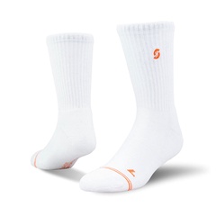 Beli Kaos Kaki Basket Stay Hoops Plain White White Original Sckp-1220-1033