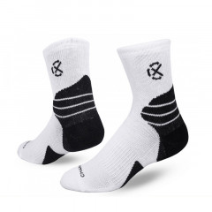 Beli Kaos Kaki Basket Rechampx Performance Quarter Sock 1X White Black Original Skpq101100