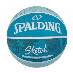 Beli Bola Basket Spalding Sketch Crack Size 7 Blue Original Spa84-380Z